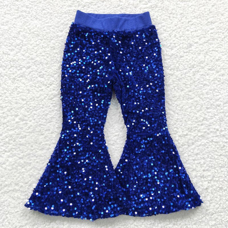 Blue sparking long pants