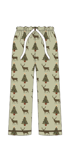 custom order adult deer design milk silk pants