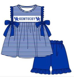 Custom team top matching shorts girl summer outfit