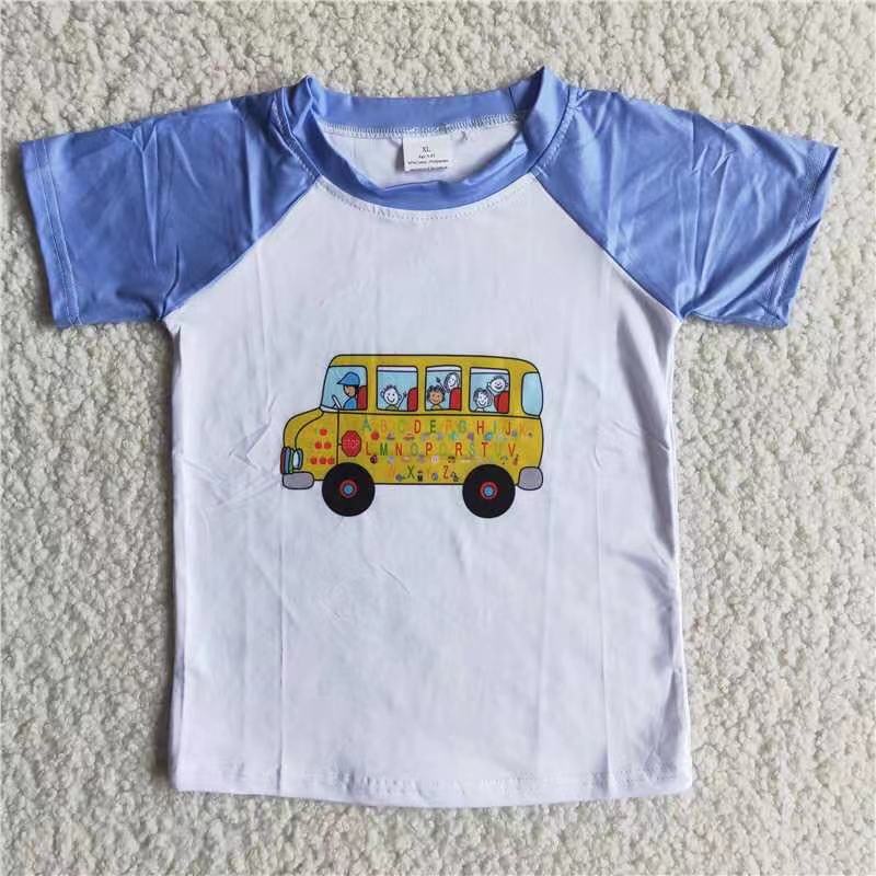 boys back to school short sleeve t-shirt