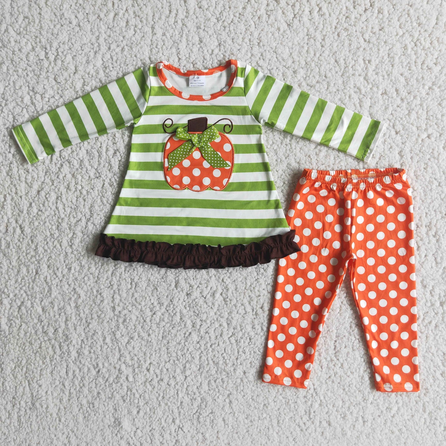 green stripes pumpkin set