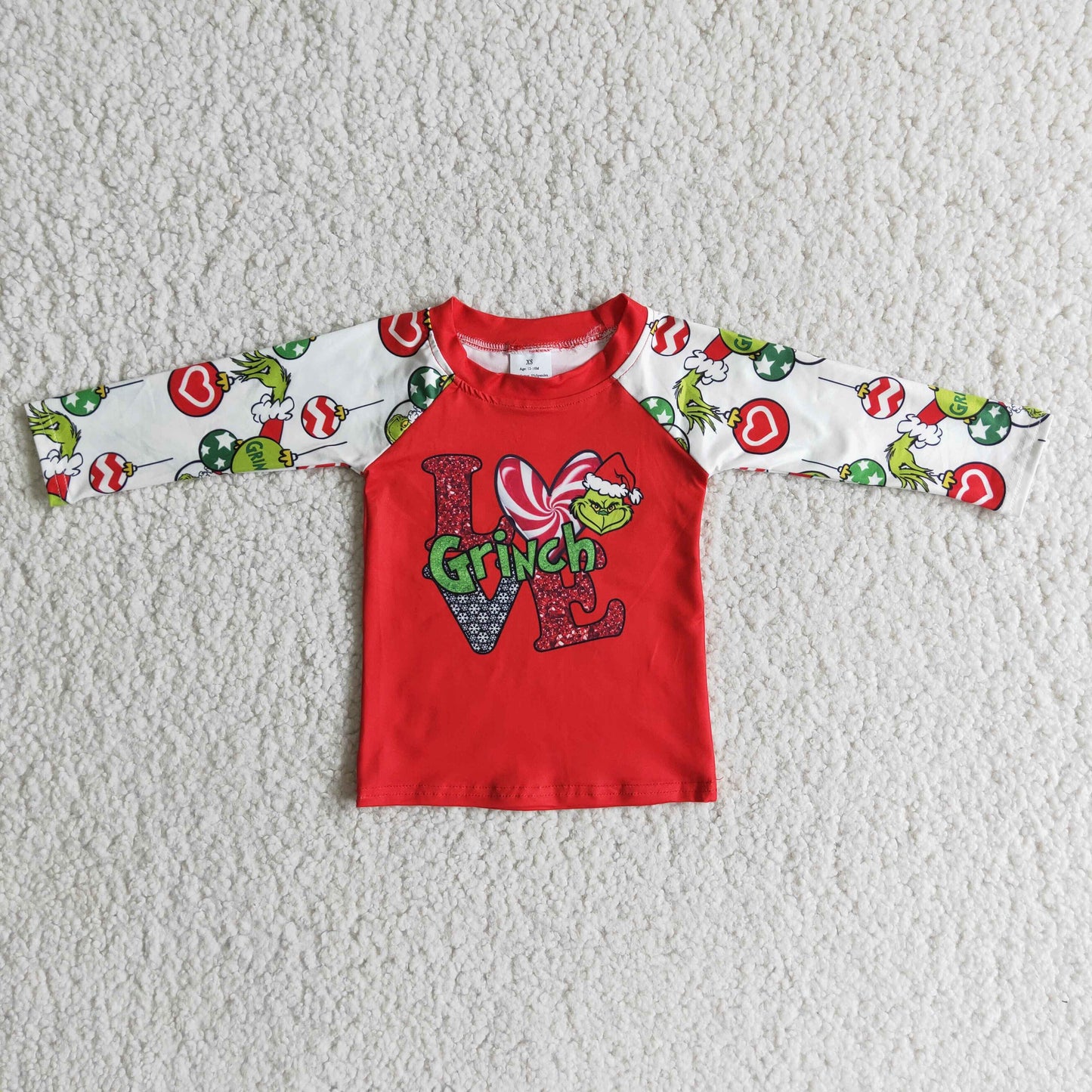 kids girls long sleeve cartoon t-shirt kid Christmas top