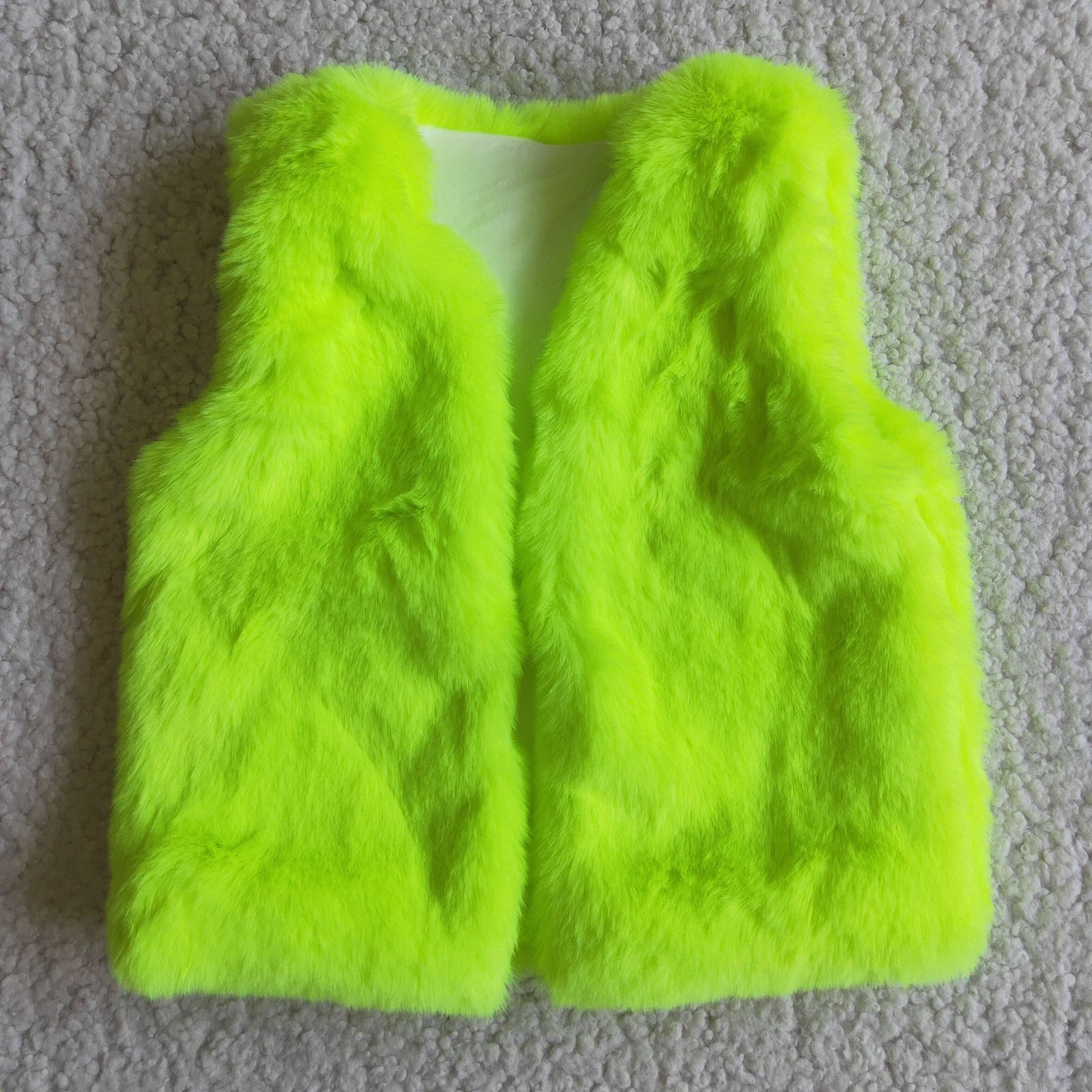 Girls faux fur vest