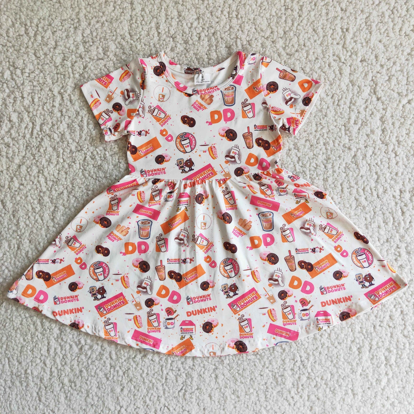 Baby girls summer short sleeve dress
