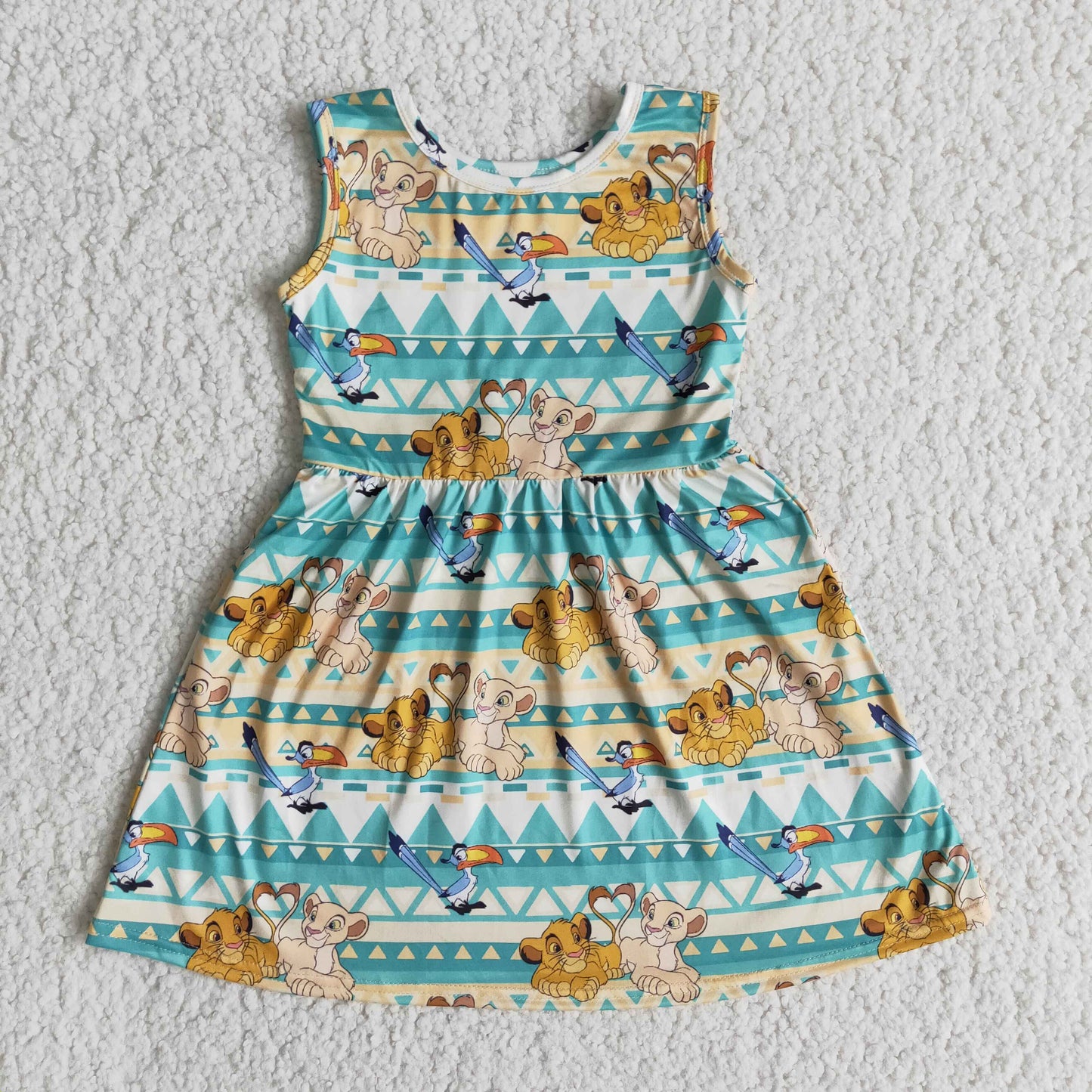 Baby girls lion sleeveless dress