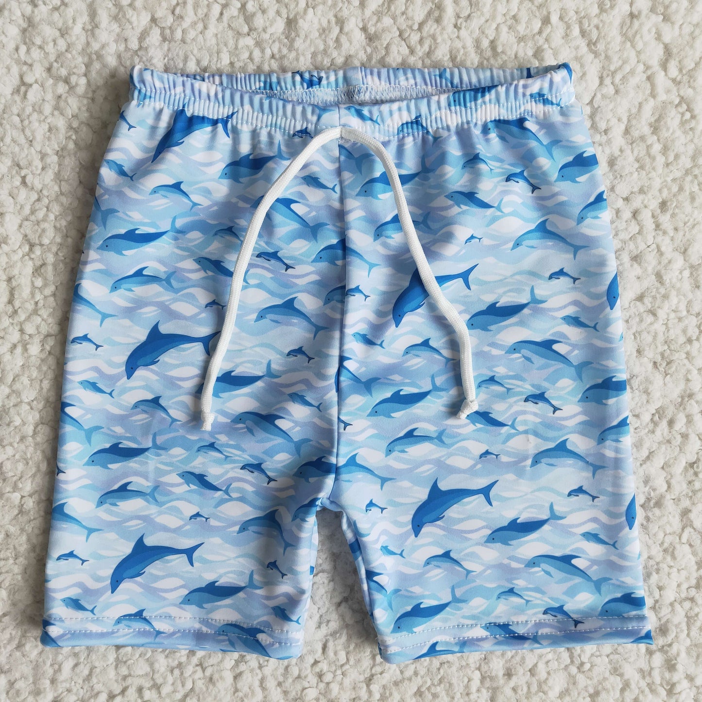 Boys blue swimming trunks