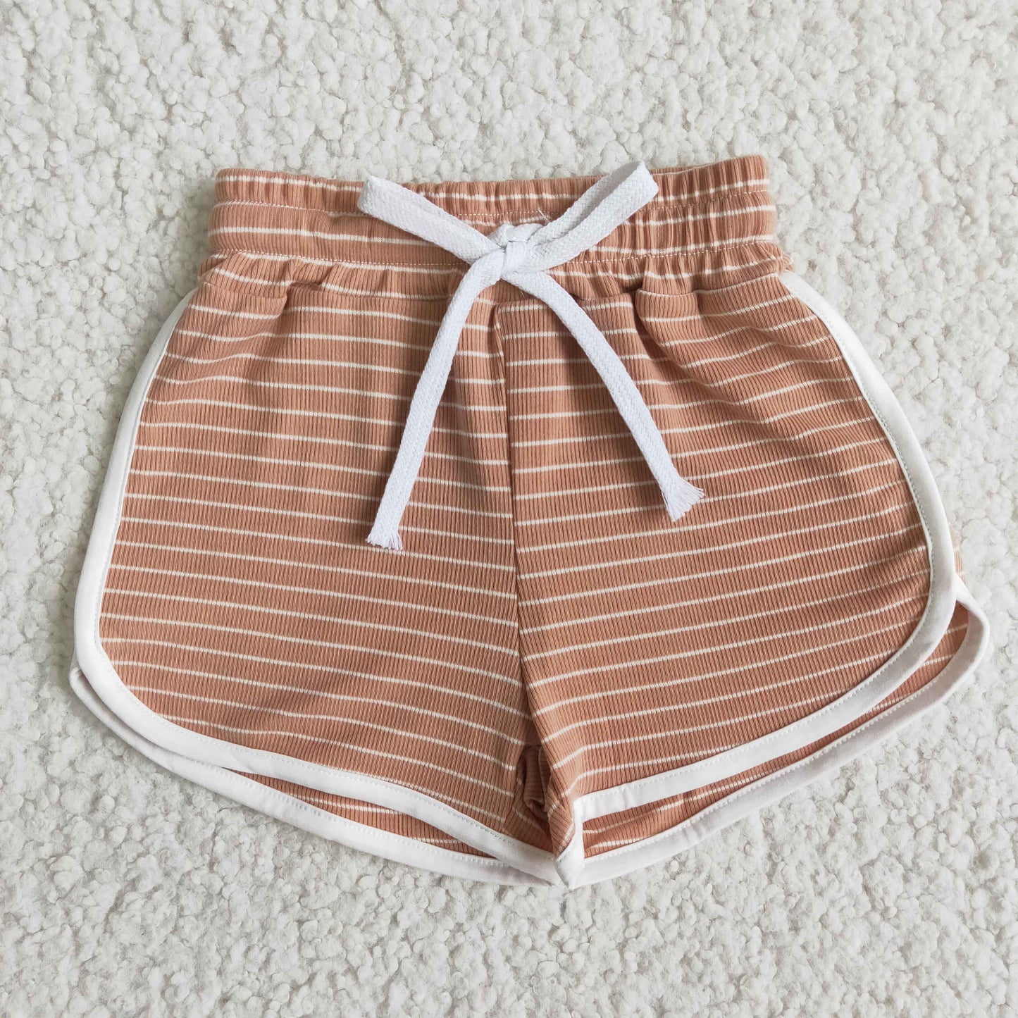 baby girls tea color stripes summer shorts B0-19