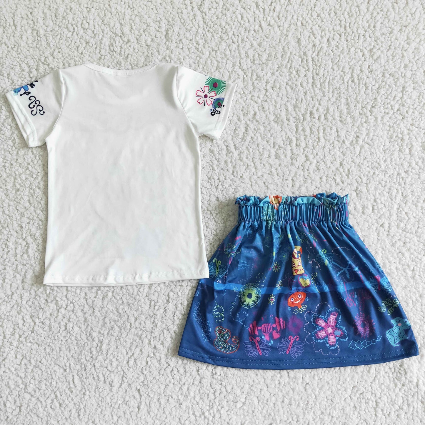 Baby girls design 2pcs skirt outfit