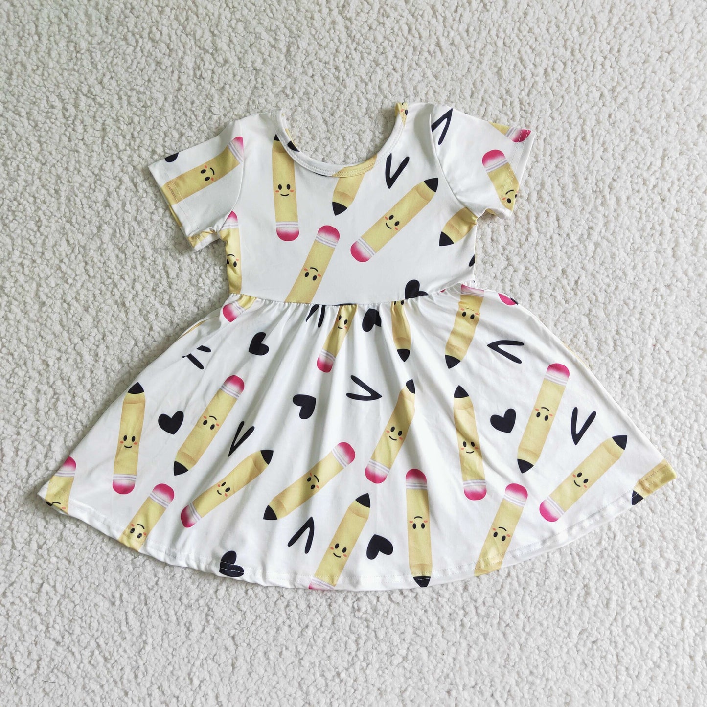 kids back to school pencil dress