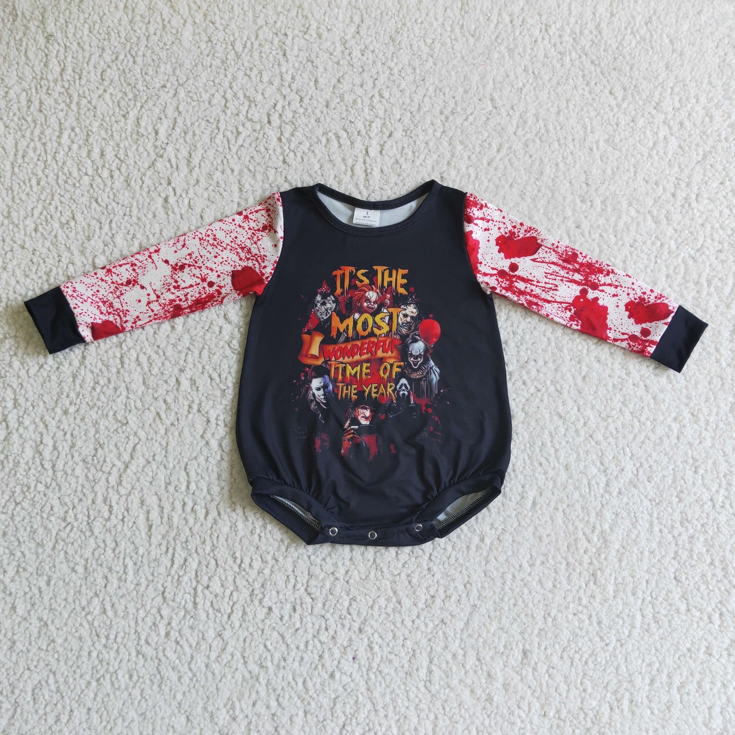 kids long sleeve Halloween romper
