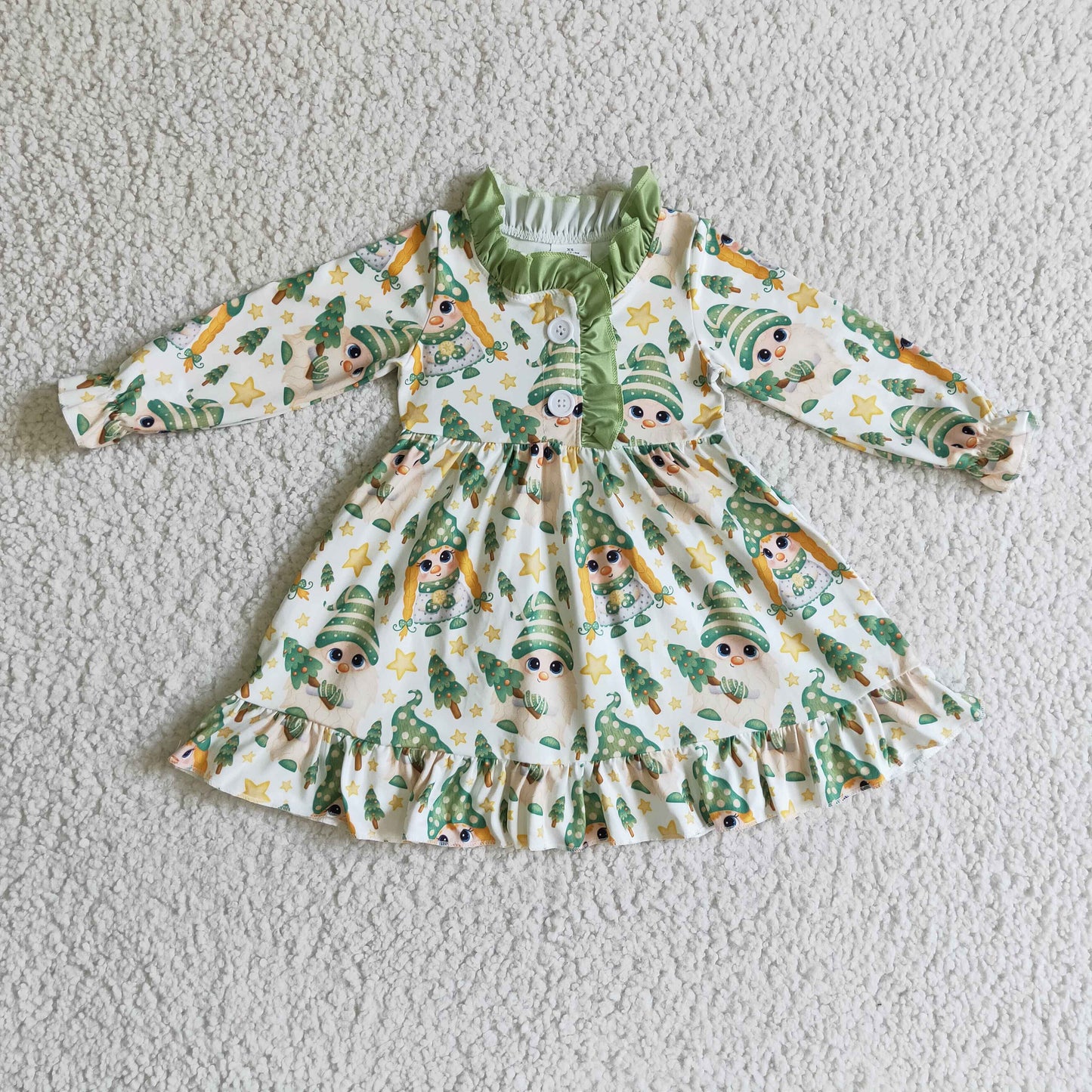 baby girls long sleeve Christmas gown
