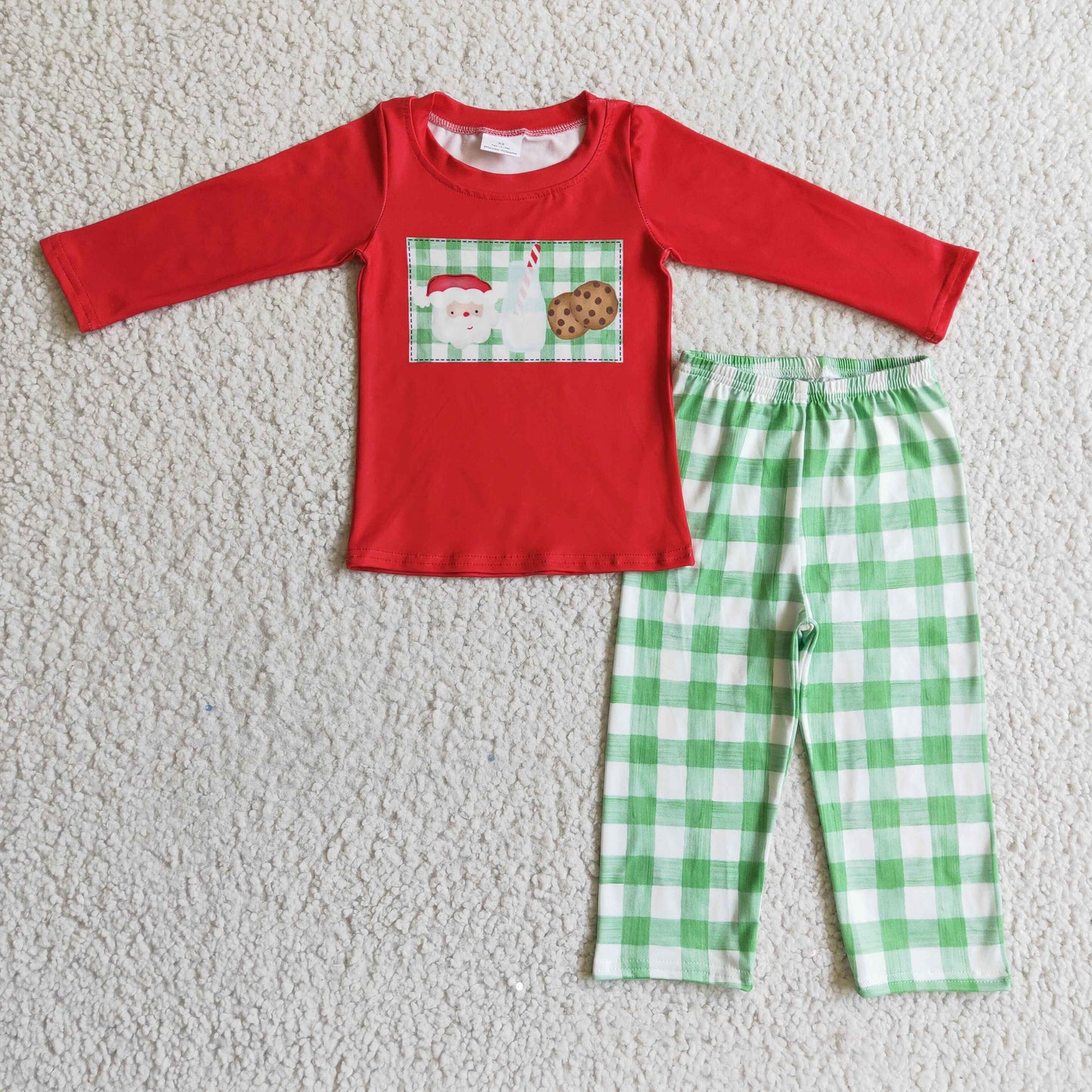 boy santa milk cookie outfit, BLP0109