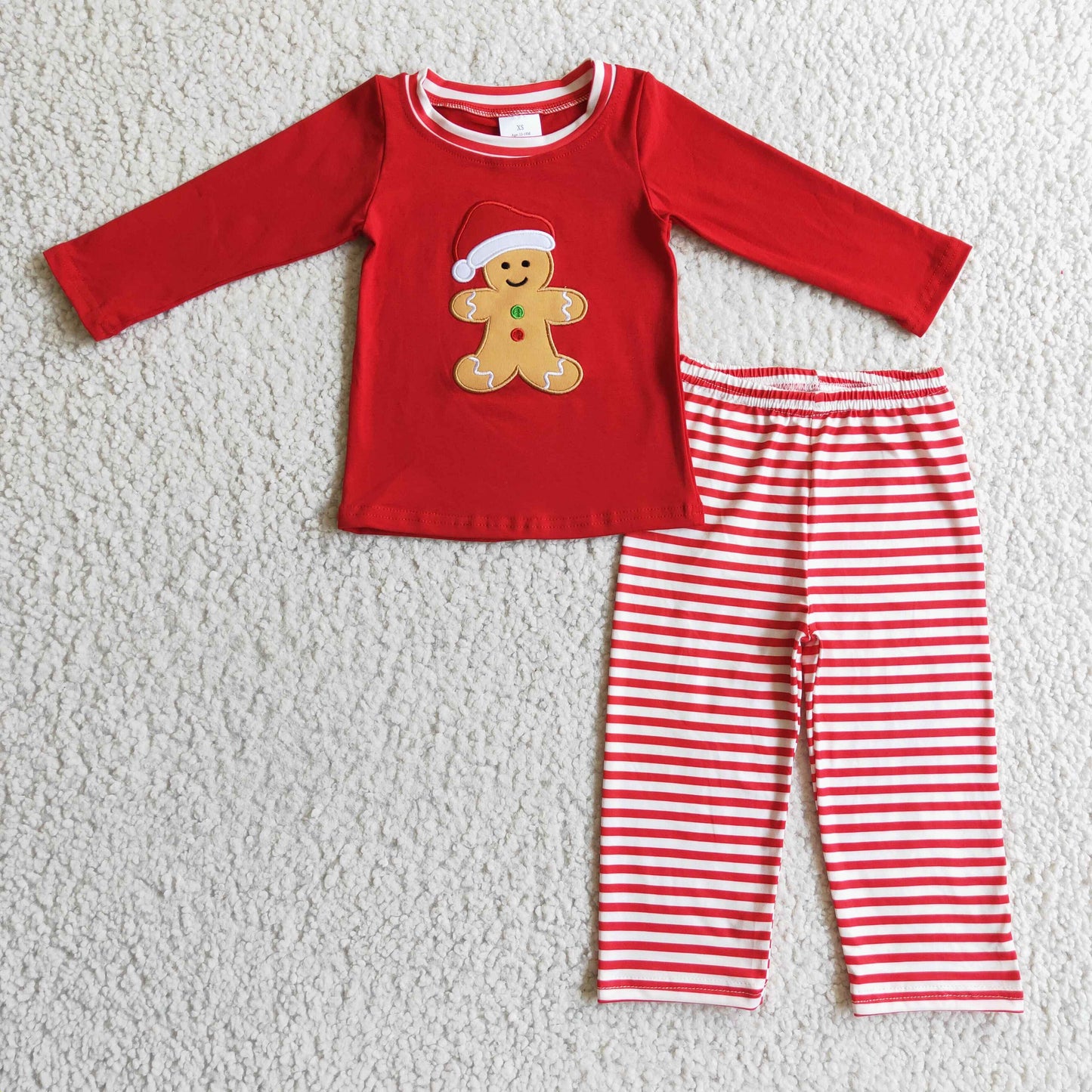 boy gingerbread 2pcs outfit, BLP0122