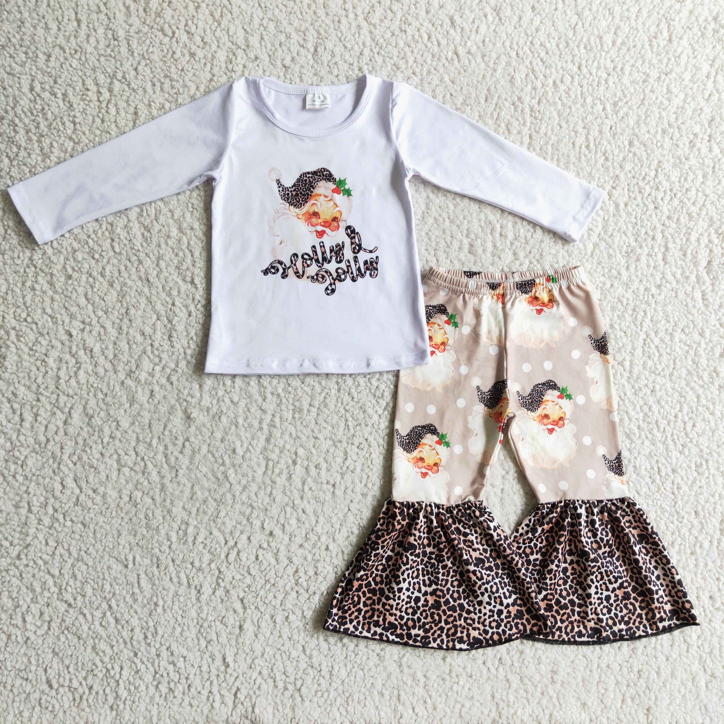Leopard Santa print outfit