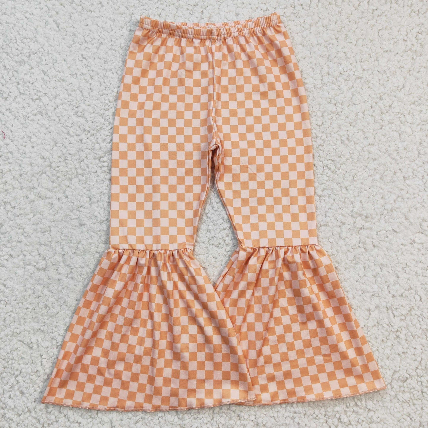 baby girls plaid milk silk pants , P0057
