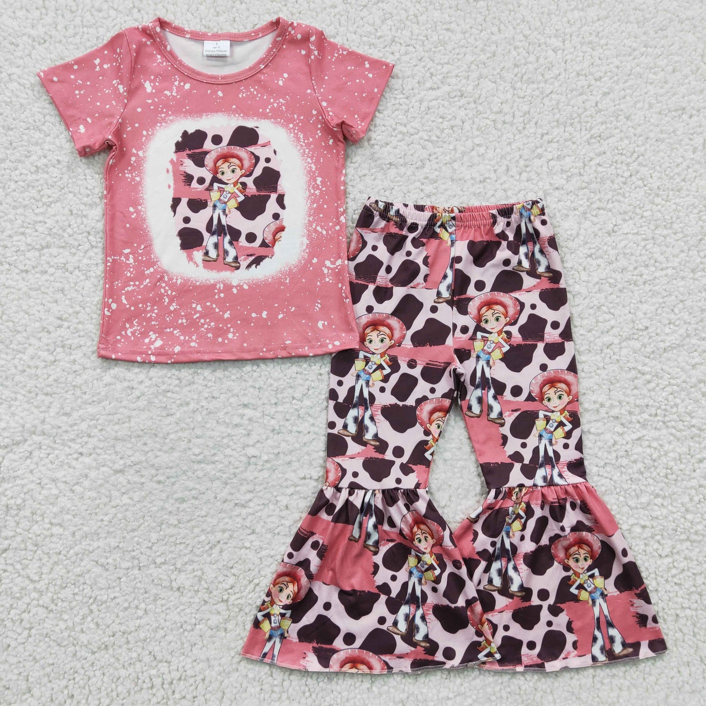 girls short sleeve summer outfit, GSPO0289