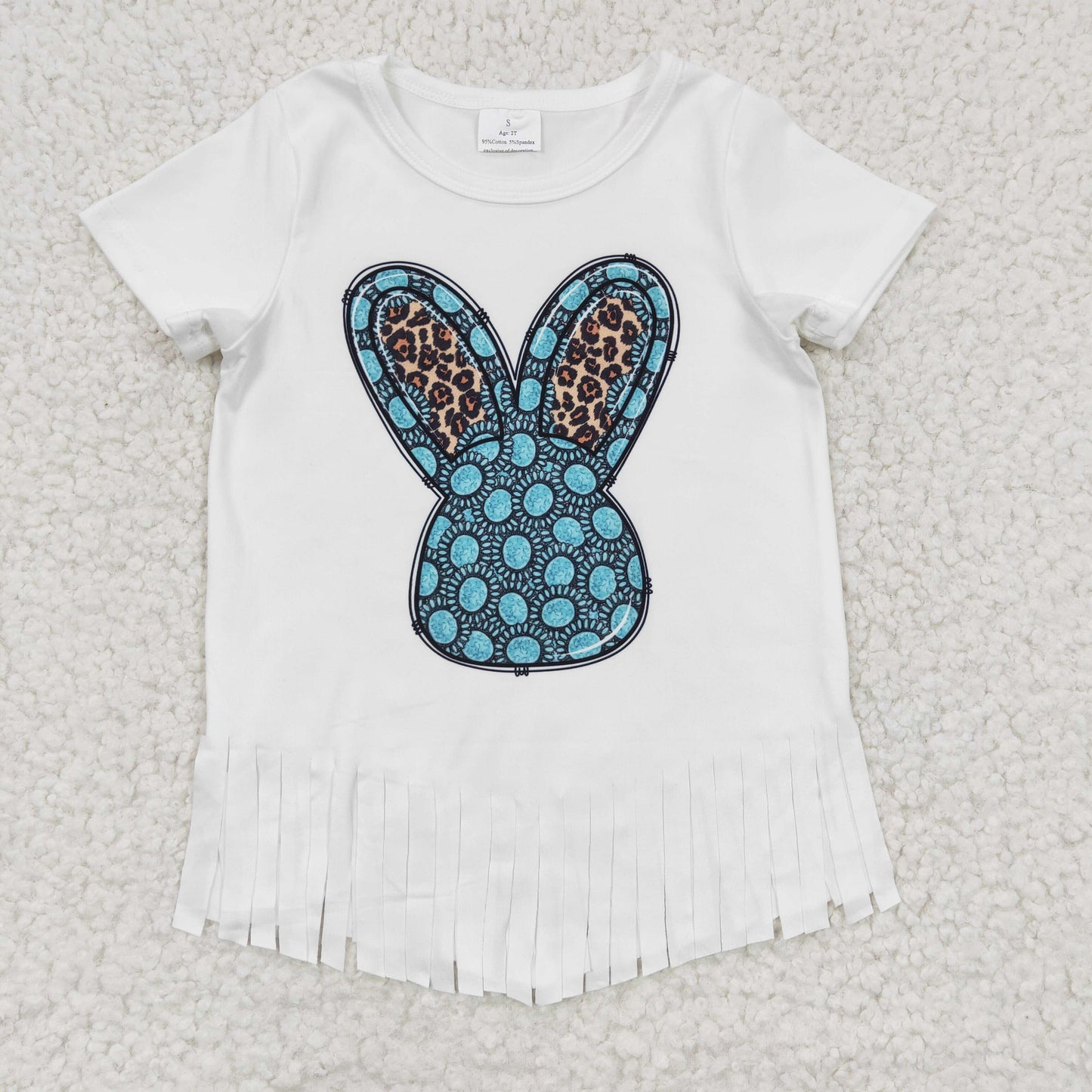 baby girlshort sleeve Easter bunny top, GT0136