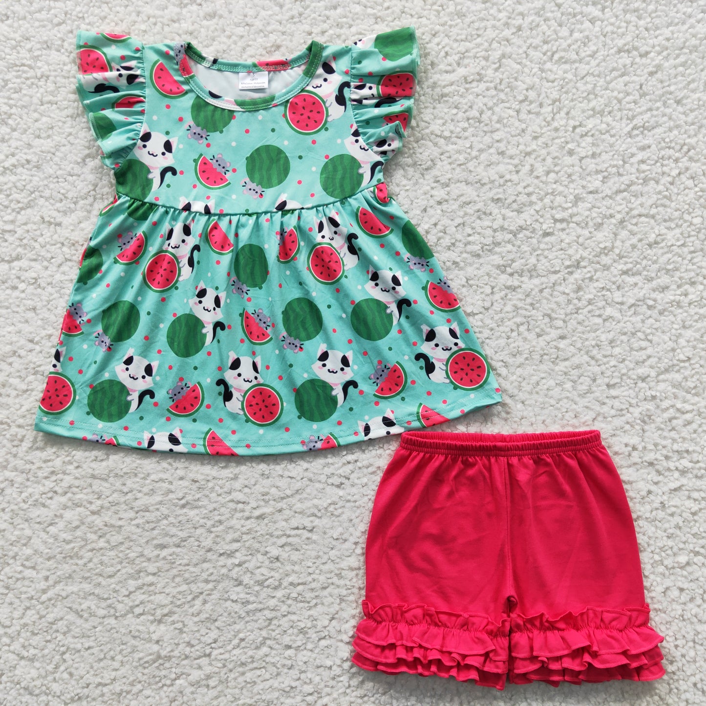 summer watermelon design 2pcs boutique set