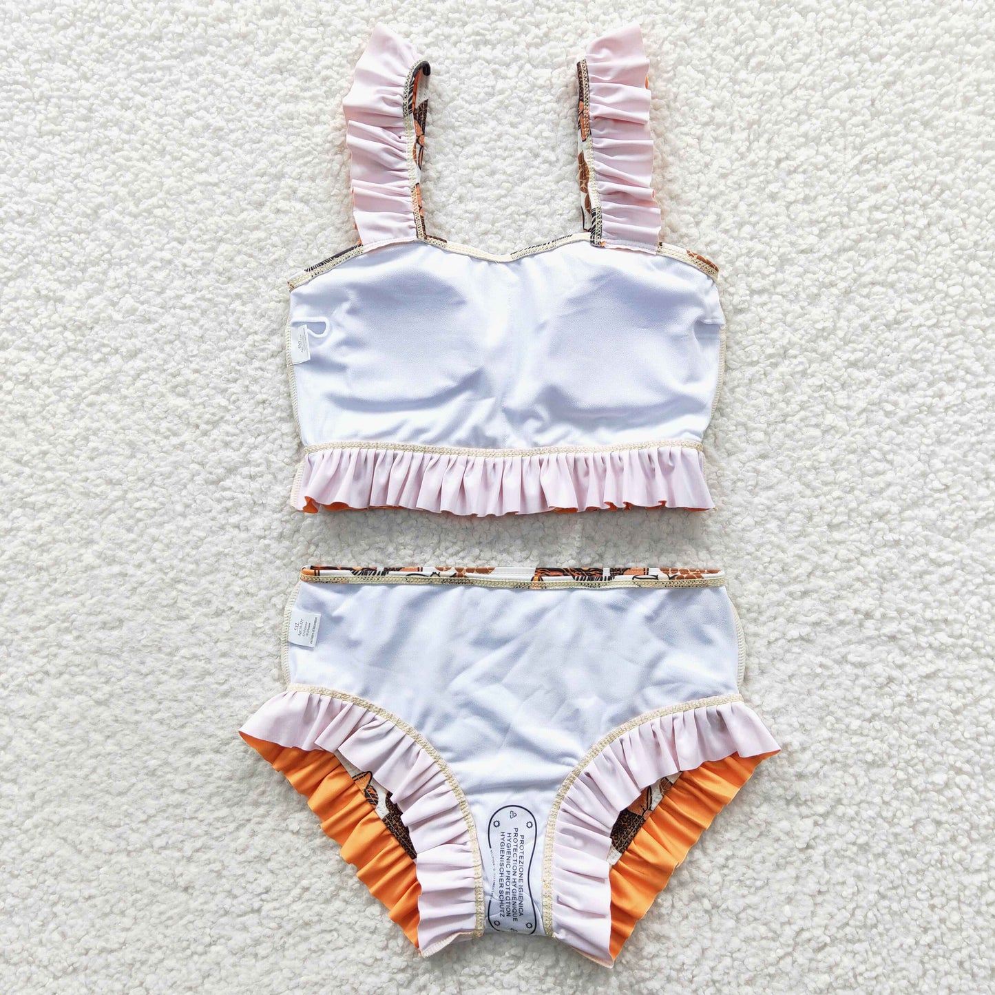 Girls cartoon 2pcs bathing suit, S0046