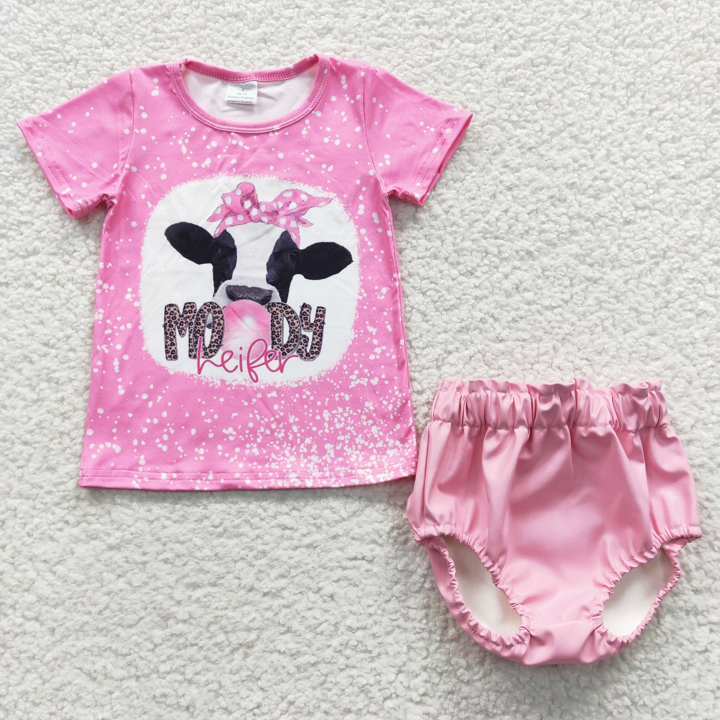 moody heifer boutique bummie set