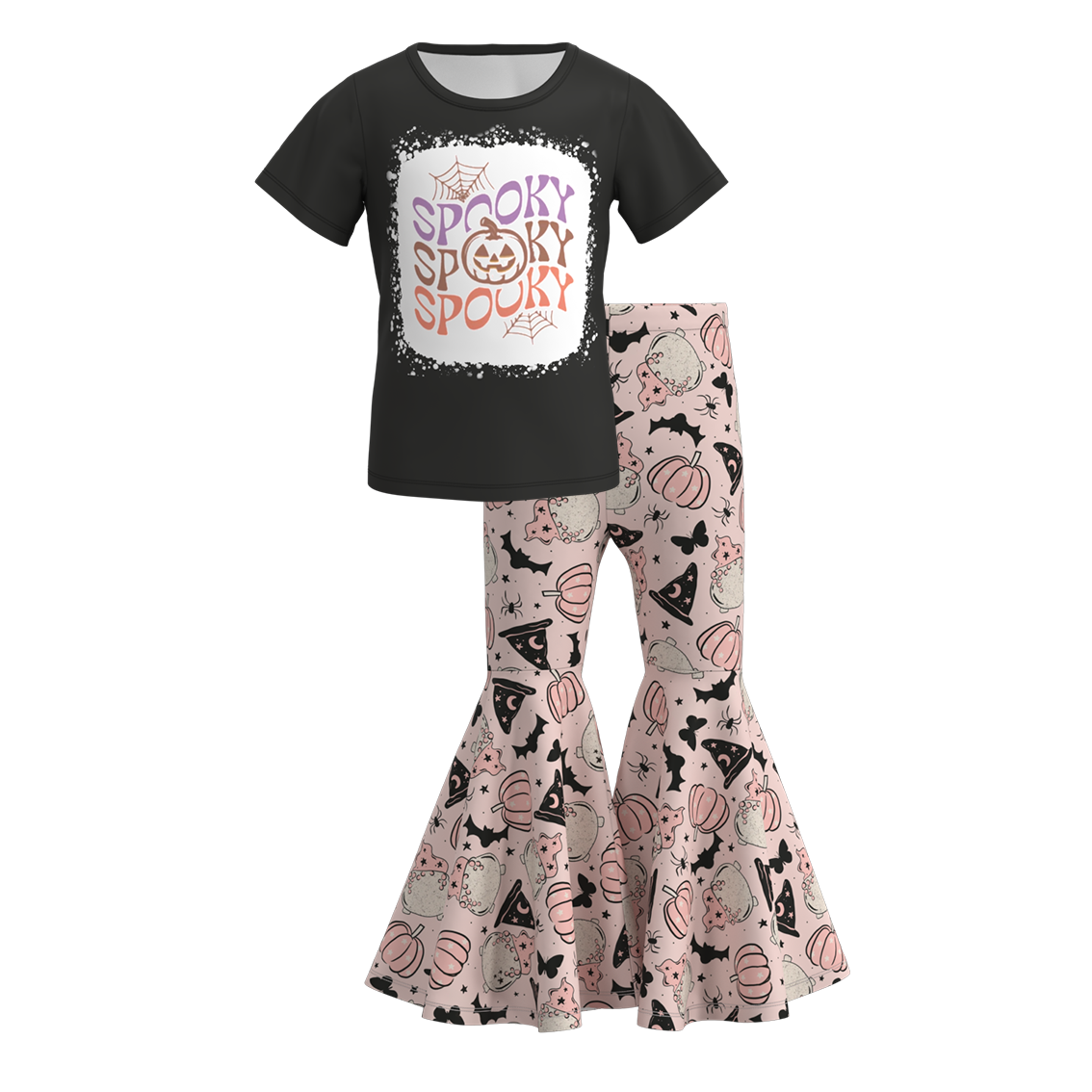 Toddle Girls Halloween Spooky Pumpkin Clothes