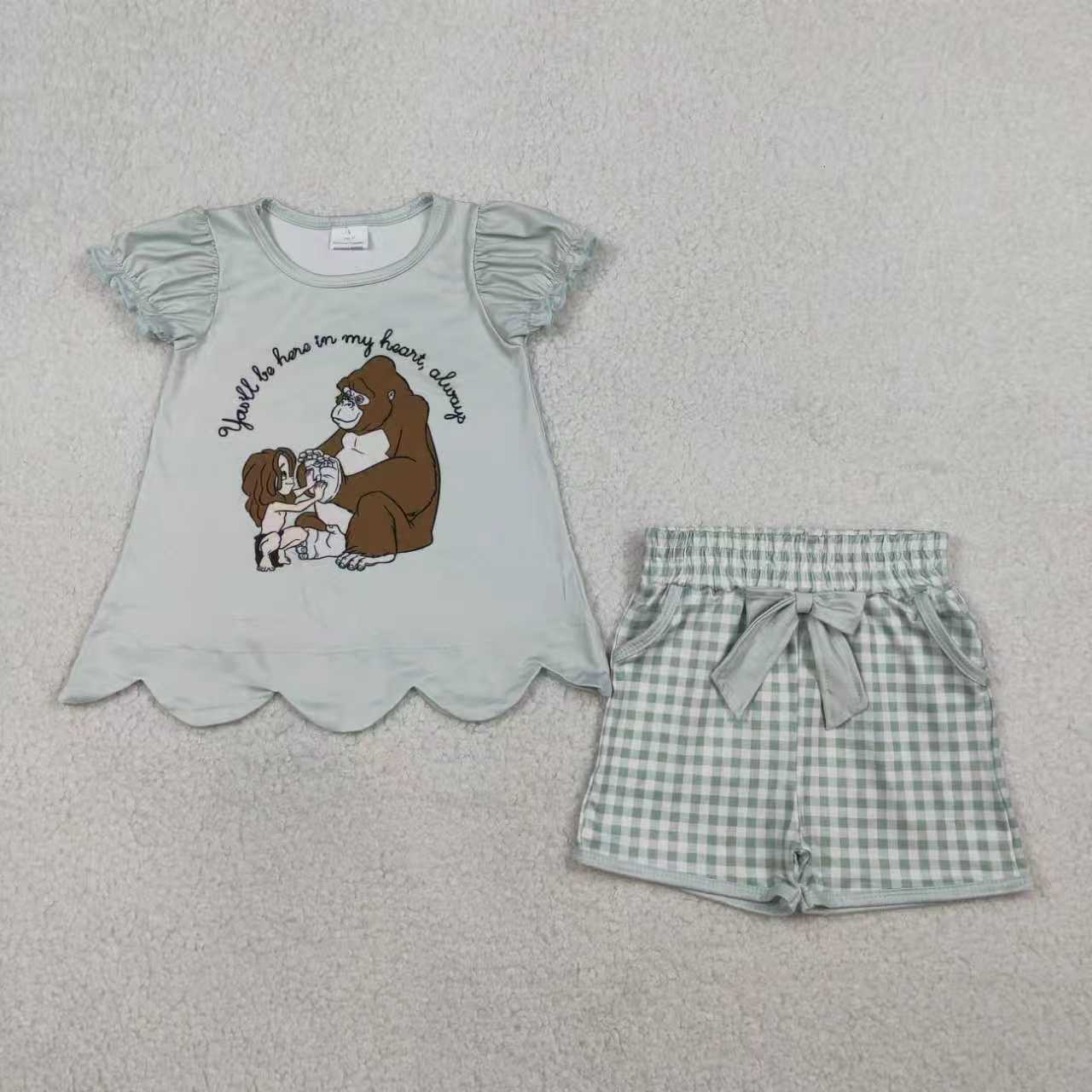 Island princess top matching shorts boys summer outfit