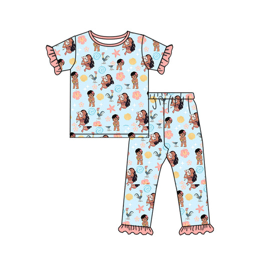 baby girls island princess cartoon outfit