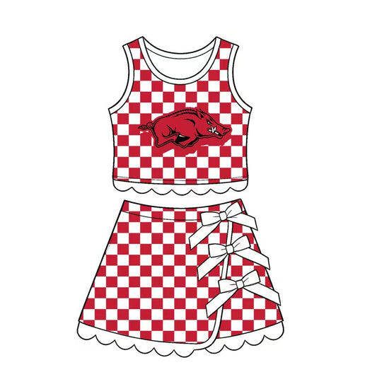 baby girls sleeveless yoga top matching skorts yoga clothing set preorder