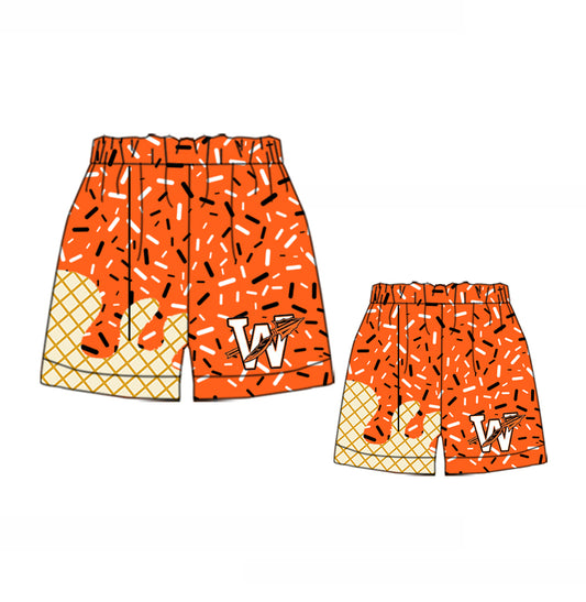 Adult kids family design custom team summer shorts