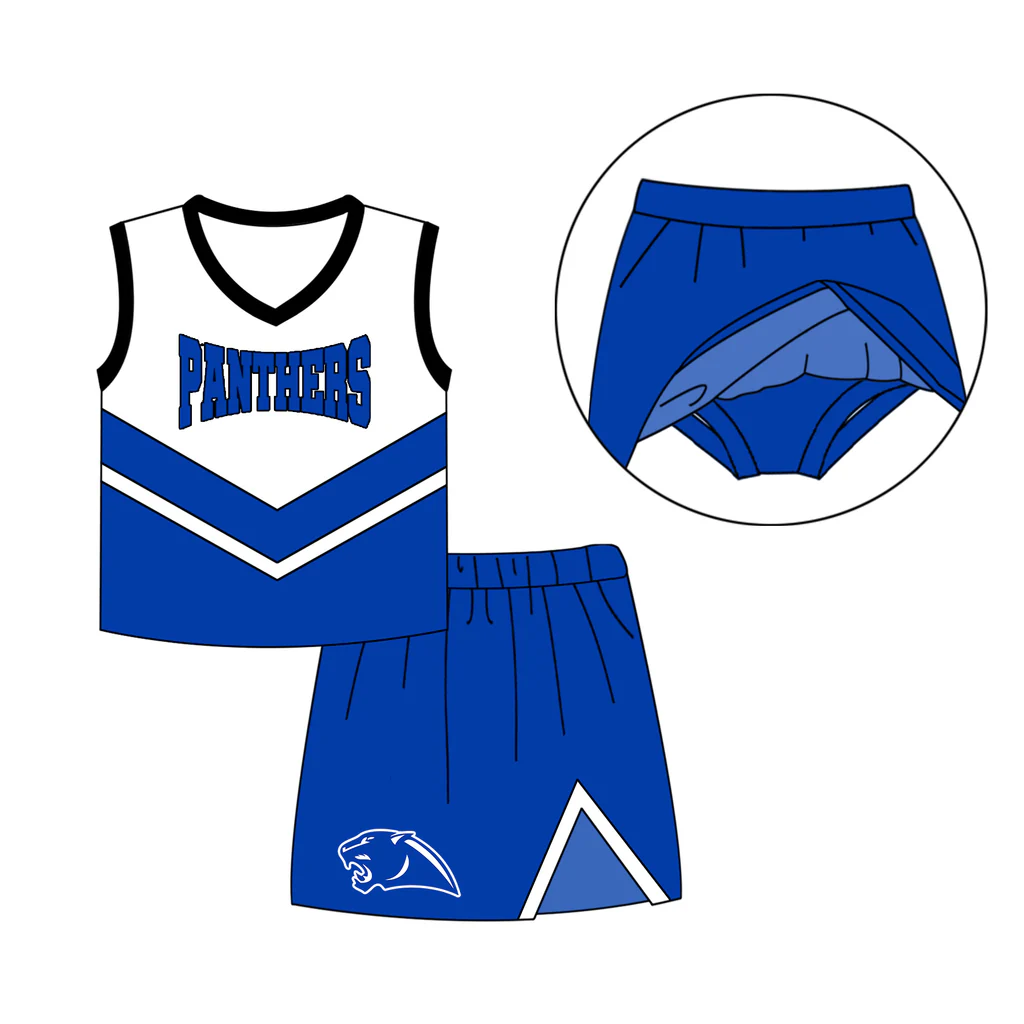 Baby girls custom team cheer outfit add shorts