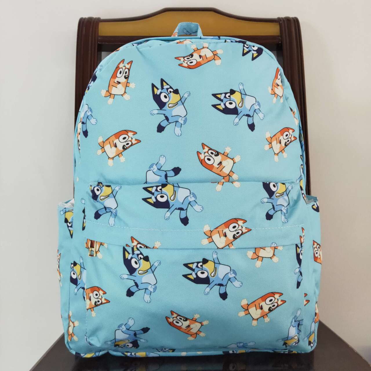 infant baby girls blue cartoon dog backpack