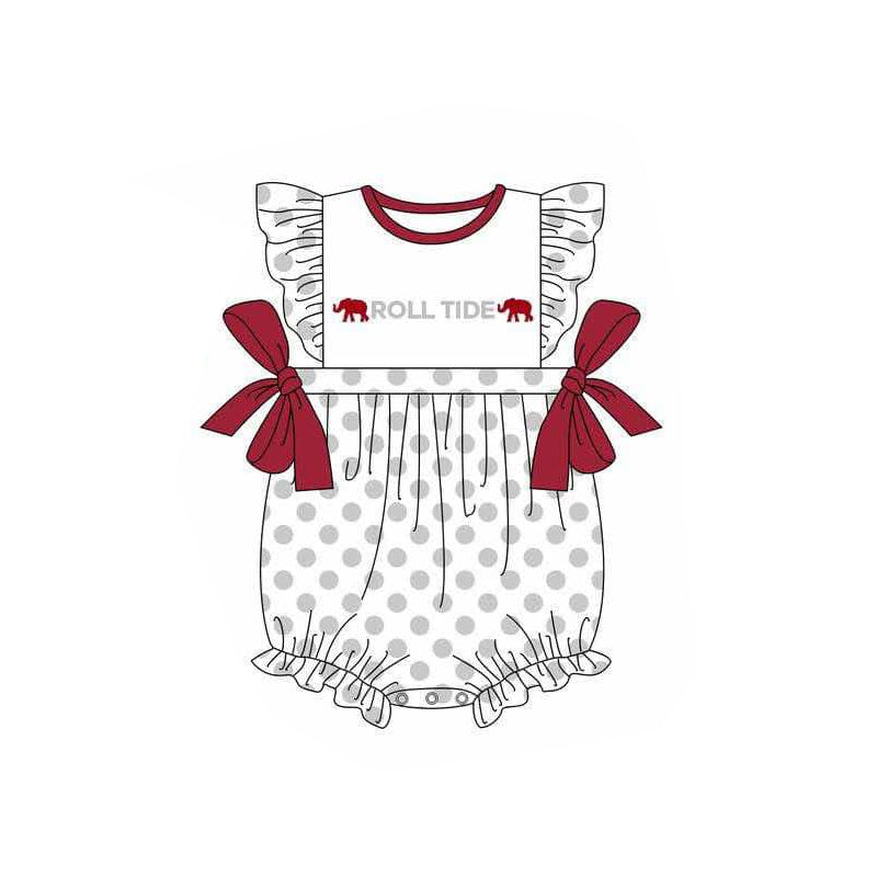 toddle baby girl team design romper
