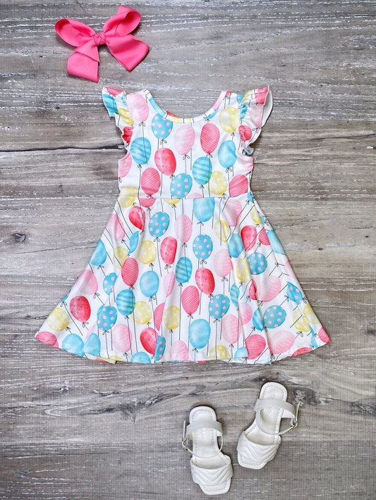 wholesale kids happy birthday balloon dress