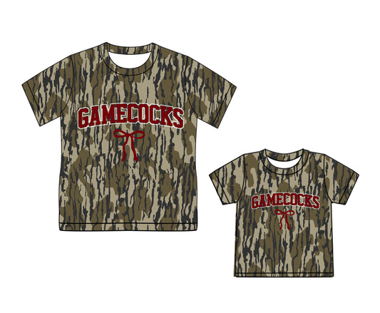 Mommy and Me gamecocks team design summer short sleeve top