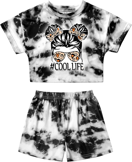 infant baby girls cool life summer skirt outfit