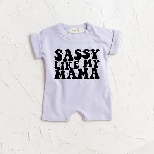 Sassy like my Mama kids short sleeve romper
