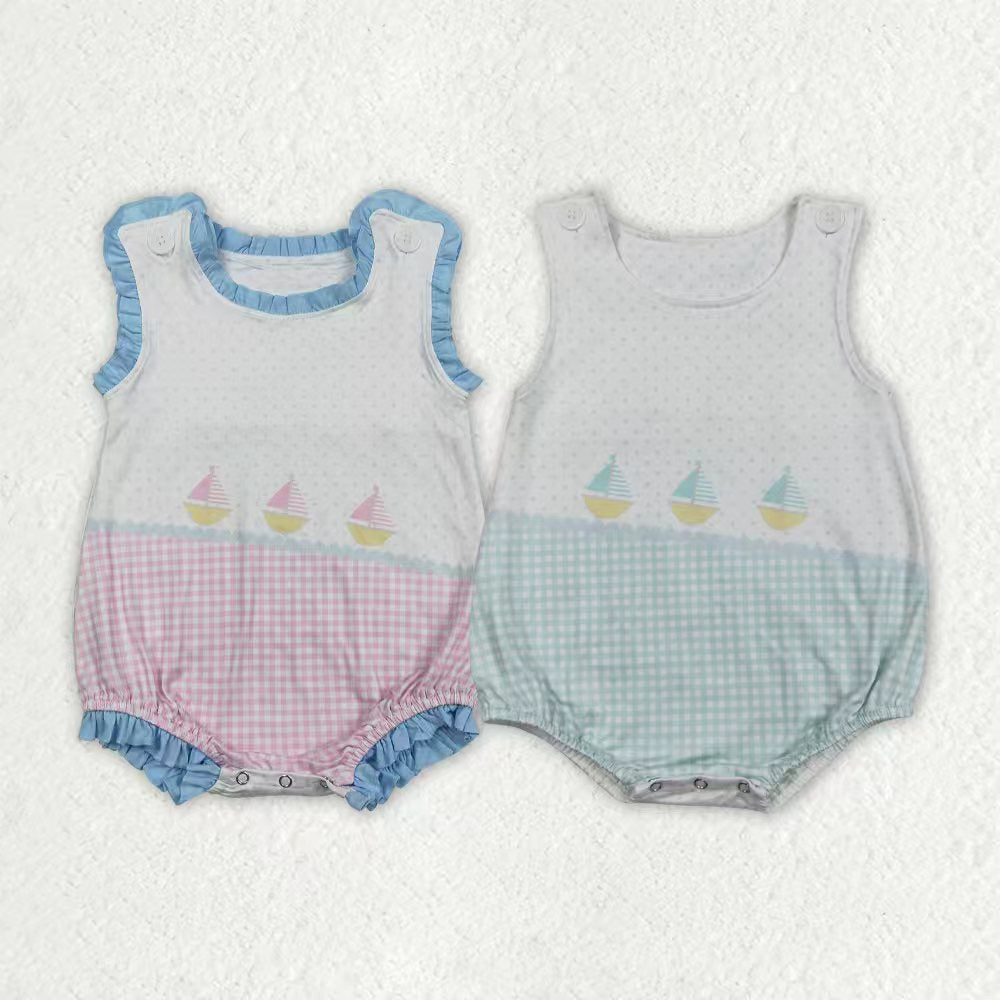 Sailboat design toddle baby romper