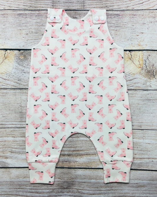 toddle baby boy western boots romper