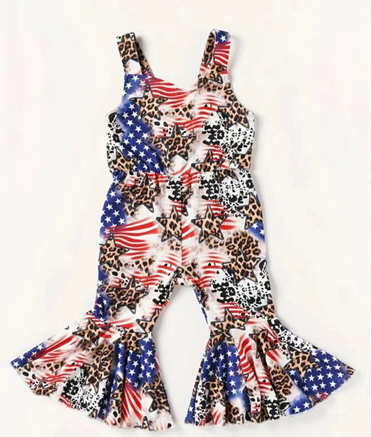 American girl july 4th wide leg jumpsuit
