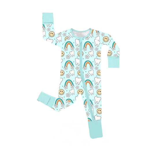 infant baby boy long sleeve zip romper