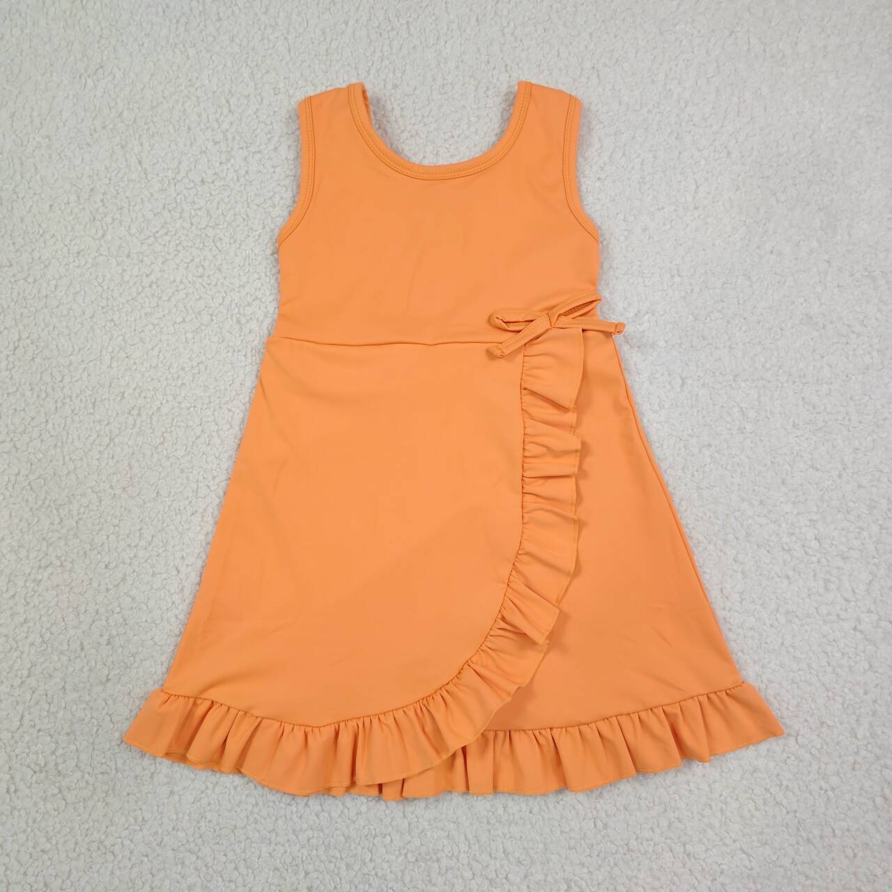 Toddle girls orange design yoga dress preorder