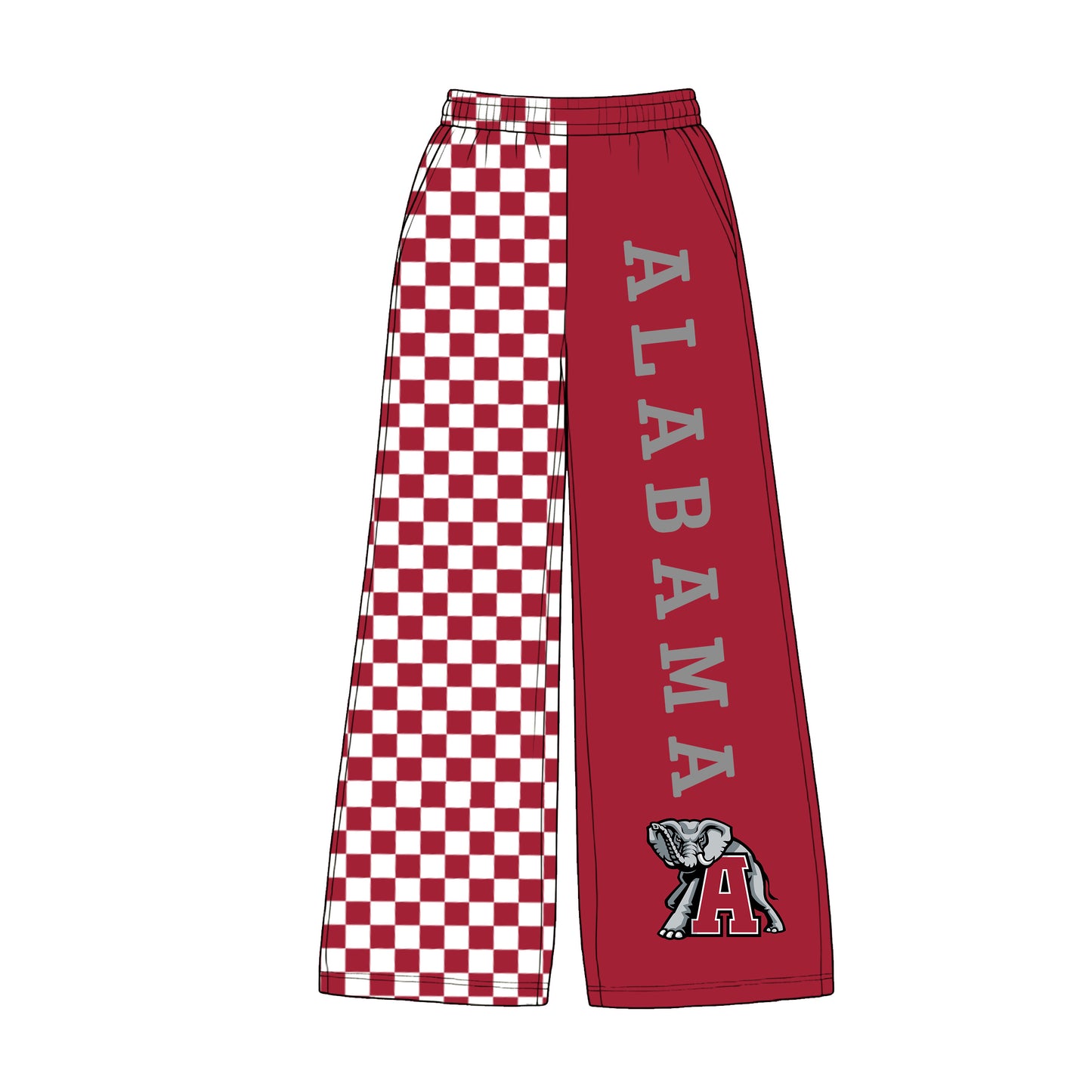 Adult women Alabama team design milk silk pants