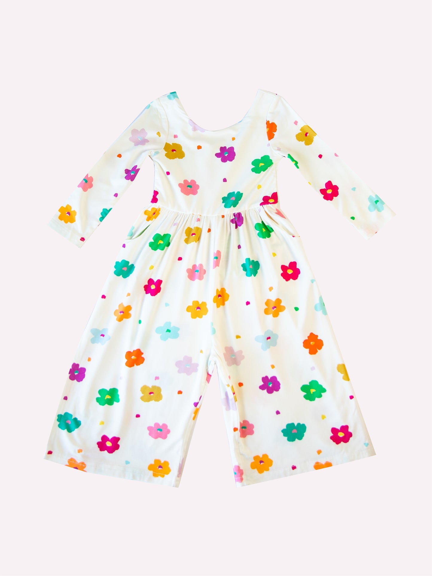 Flower girls summer jumpsuit