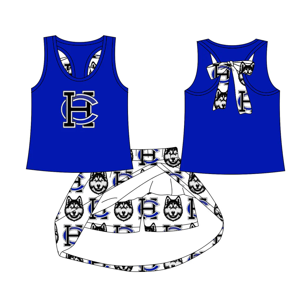 Baby girls custom team cheer matching outfit