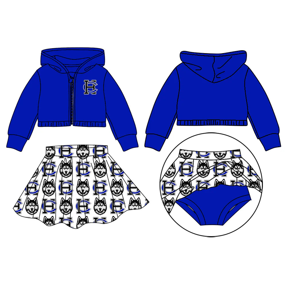 Baby girls custom team cheer matching outfit
