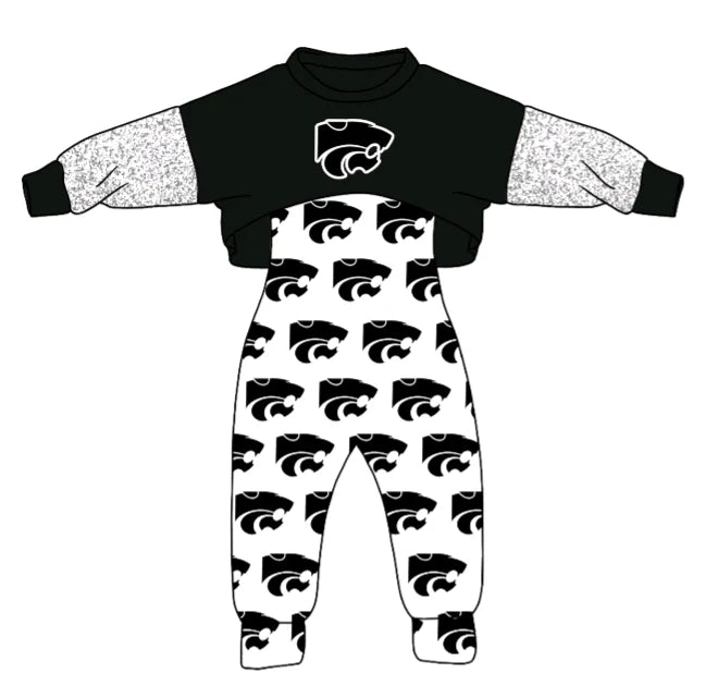 Baby girls custom team cheer matching outfit