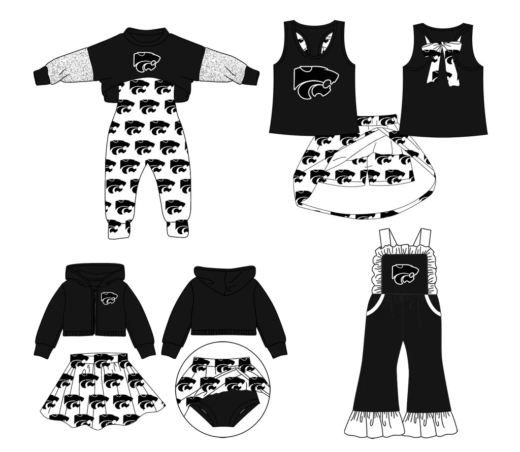 Baby girls custom team cheer matching outfit