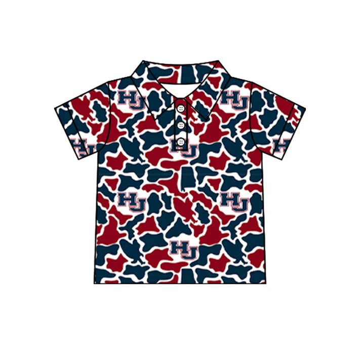 Kids baby short sleeve custom team pullover top