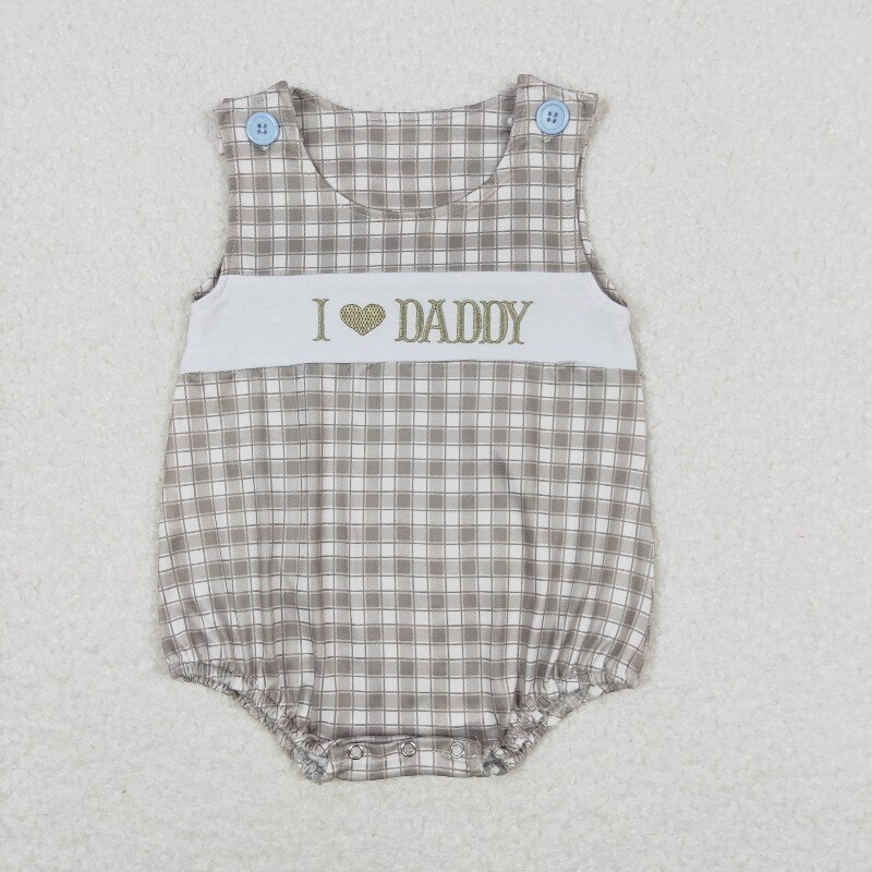 embroidery I love daddy fathers day brother wholesale matching sibling set