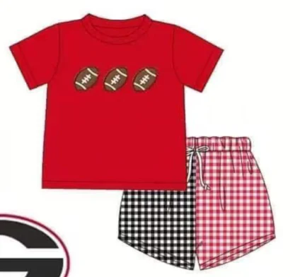 baby boy football summer clothes